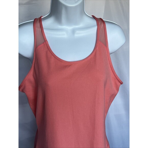 Nike Tank Top Size Medium Peach Coral Racerback Shirt Gym Running Training Run - Picture 2 of 10